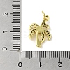 Brass Micro Pave Cubic Zirconia Pendants KK-M283-14A-01-3