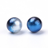 Rainbow Acrylic Imitation Pearl Beads OACR-R065-5mm-A11-2