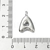 304 Stainless Steel Alphabet Pendants STAS-U033-02P-4
