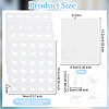 8 Sheets 4 Styles PVC Waterproof Self-Adhesive Sticker STIC-OC0001-13B-2