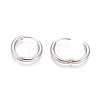 Tarnish Resistant 304 Stainless Steel Huggie Hoop Earrings EJEW-F111B-17mm-P-3