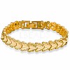 Women's Brass Link Chains Bracelets BJEW-BB61923-A-1