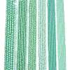 Electroplate Opaque Solid Color Glass Beads Strands EGLA-A044-P1mm-L14-2