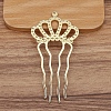 Alloy Hair Comb Findings PW-WGF8823-04-1