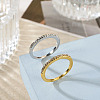 2Pcs 2 Colors Alloy with Crystal Rhinestone Finger Rings RJEW-TADJ0001-01A-5