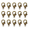 Tibetan Style Alloy Lobster Claw Clasps PALLOY-O027-AB01-1