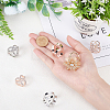6Pcs 6 Styles Alloy Women Lady Girls Fashion Scarf Ring Buckle JEWB-CA0001-02-3