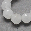 Natural White Jade Bead Strands G-R166-8mm-03-1