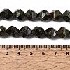 Natural Dragon Blood Beads Strands G-Z119-A17-03-6
