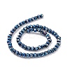 Electroplated Non-magnetic Synthetic Hematite Beads Strands G-G862-02E-2