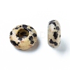 Natural Dalmatian Jasper European Beads G-G740-12x6mm-28-2