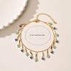 Summer Beach Brass Enamel Heart Tassel Anklets for Vacation and Casual Wear WL3166-2-2