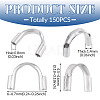 150Pcs 304 Surgical Stainless Steel Wire Guardian and Protectors STAS-TA0006-35A-P-4