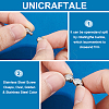 Unicraftale 10Pcs 2 Colors 304 Stainless Steel Screw Clasps STAS-UN0050-13-5