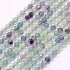 Natural Fluorite Beads Strands G-F509-38-3mm-1