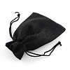 Polyester Imitation Burlap Packing Pouches Drawstring Bags LS-ABAG-R005-9x7-09-3