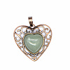 Retro Hollow Natural Aventurine Pendants PW-WGAB5DC-15-1