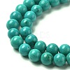 Natural Magnesite Round Beads Strands TURQ-G148-03-6mm-6