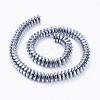 Electroplate Non-Magnetic Synthetic Hematite Beads Strands G-F510-03P-2