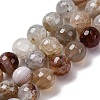 Natural Dragon Veins Agate(Dyed & Heated) Beads Strands G-K390-A09-01-2