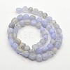 Natural Blue Lace Agate Bead Strands G-P070-12-2