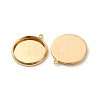 Brass Pendant Cabochon Settings KK-F898-20D-G-2