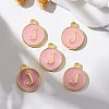Golden Plated Alloy Enamel Charms LS-ENAM-S118-07J-5