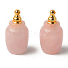 Natural Gemstone Openable Perfume Bottle Pendants X-G-R478-004A-1