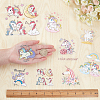 CREATCABIN 13Pcs 13 Style Horse Iron on Patches Heat Transfer Stickers DIY-CN0001-70-3