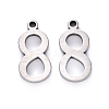Tarnish Resistant 201 Stainless Steel Charms STAS-R108-08-1