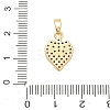 Brass Micro Pave Cubic Zirconia Pendants LS-KK-B158-02G-02-3