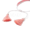 Tassel Charm Bracelet BJEW-MZ00016-3