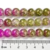 Spray Painted Crackle Glass Beads Strands DGLA-C002-10mm-04-5