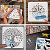 Plastic Reusable Drawing Painting Stencils Templates DIY-WH0202-343-4
