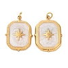 304 Stainless Steel Enamel Pendants STAS-U061-34G-A01-1