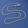 Brass Round Snake Chain Necklaces NJEW-BB10864-16-3