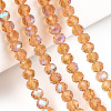 Electroplate Glass Beads Strands LS-EGLA-A034-T10mm-L23-4