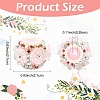10Pcs 5 Colors Flower Style Resin Rhinestone Beads CLAY-YW0002-73-3