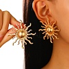 Alloy Stud Earrings PW-WG0255A-01-2