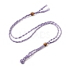 Braided Wax Rope Cord Macrame Pouch Necklace Making NJEW-J007-04-1