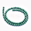 Natural Malachite Beads Strands G-O166-06-6mm-2