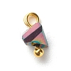 Electroplate Glass Charms PALLOY-JF00821-02-4