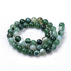 Natural Striped Agate/Banded Agate Beads Strands X-G-S259-04E-6mm-2