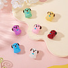 7Pcs 7 Colors Handmade Lampwork Enamel Beads LAMP-TA0001-76-5