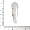 304 Stainless Steel Snap Hair Clip Finding STAS-B126-01C-P-3