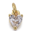 Brass Micro Pave Cubic Zirconia Charms KK-P192-08-G01-1
