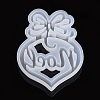 Christmas DIY Heart with Word Noel Silicone Molds DIY-L021-64-4