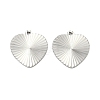 304 Stainless Steel Pendants STAS-C167-08A-P-1