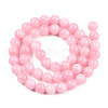 Natural Dyed Yellow Jade Gemstone Bead Strands G-R271-8mm-Y01-3