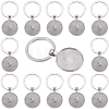 20Pcs Alloy Keychain Cabochon Settings FIND-SC0016-39-1